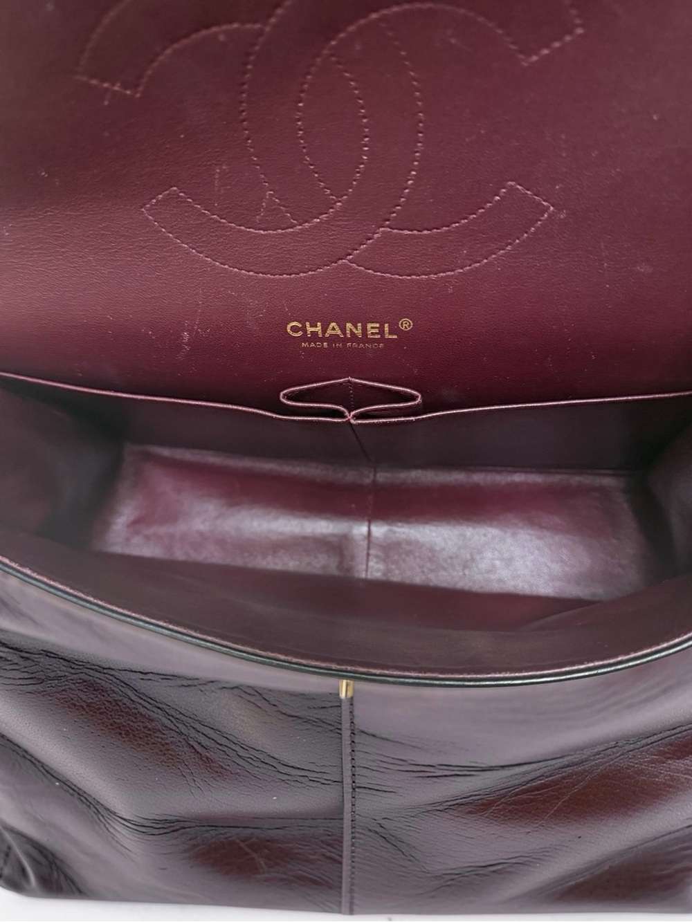 Chanel Classic Double Flap Bag Quilted Lambskin Jumbo - Picture 8 of 15